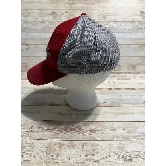 Columbia PFC Hat Size S/M Small Medium Red Gray Fitted - Picture 2 of 6